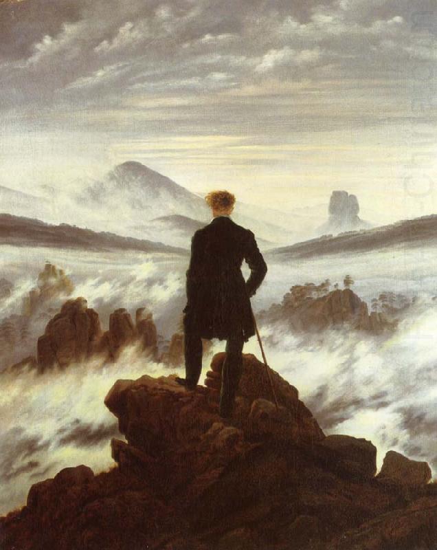 The walker above the mists, Caspar David Friedrich